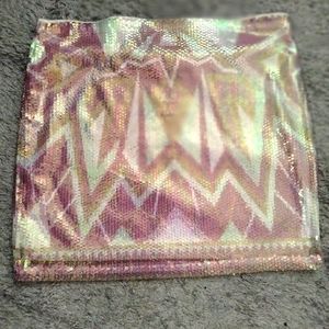 Women sequin mini skirt